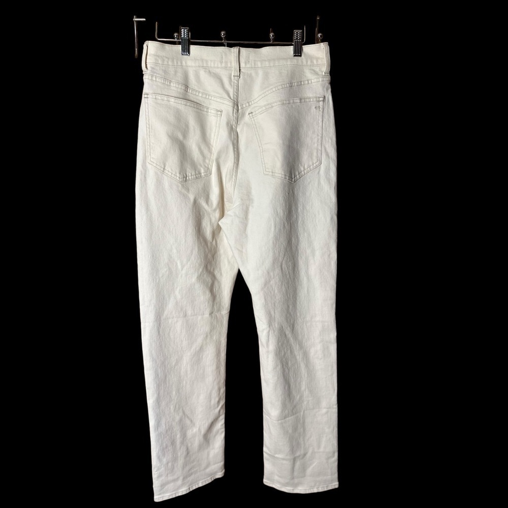 Madewell 90s Straight High Rise Jeans Cream Size 29 - Picture 7 of 11